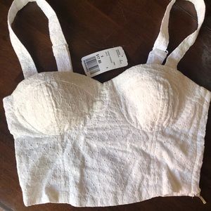 Forever 21 white crop top